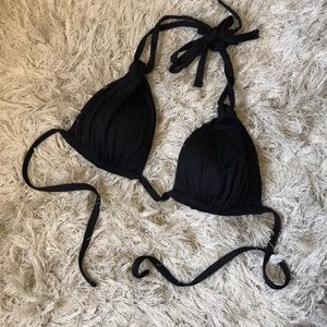 LA BLANCA Black Bikini Top